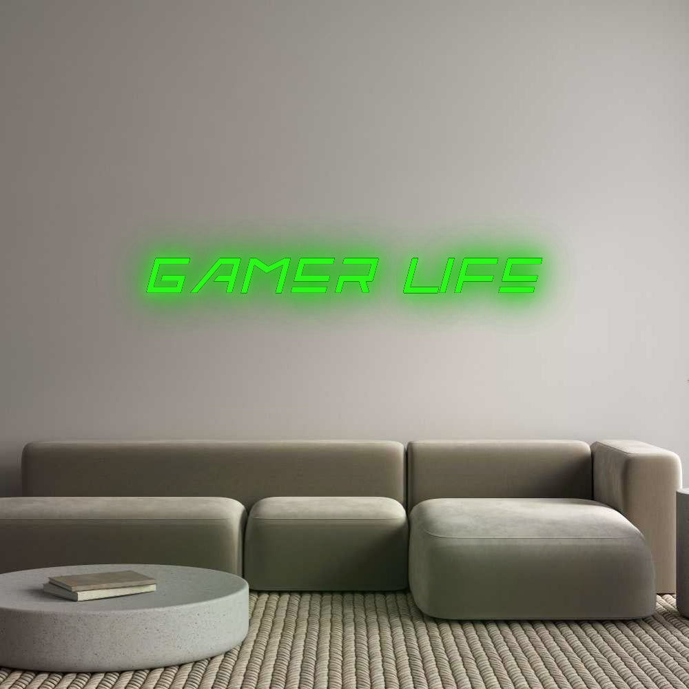 Benutzerdefiniertes Neon: Gamer-Leben