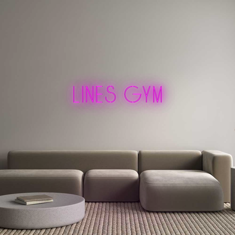 Custom Neon: Lines gym