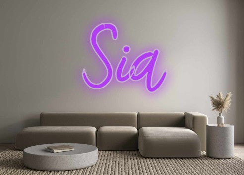 Benutzerdefiniertes Neon: Sia