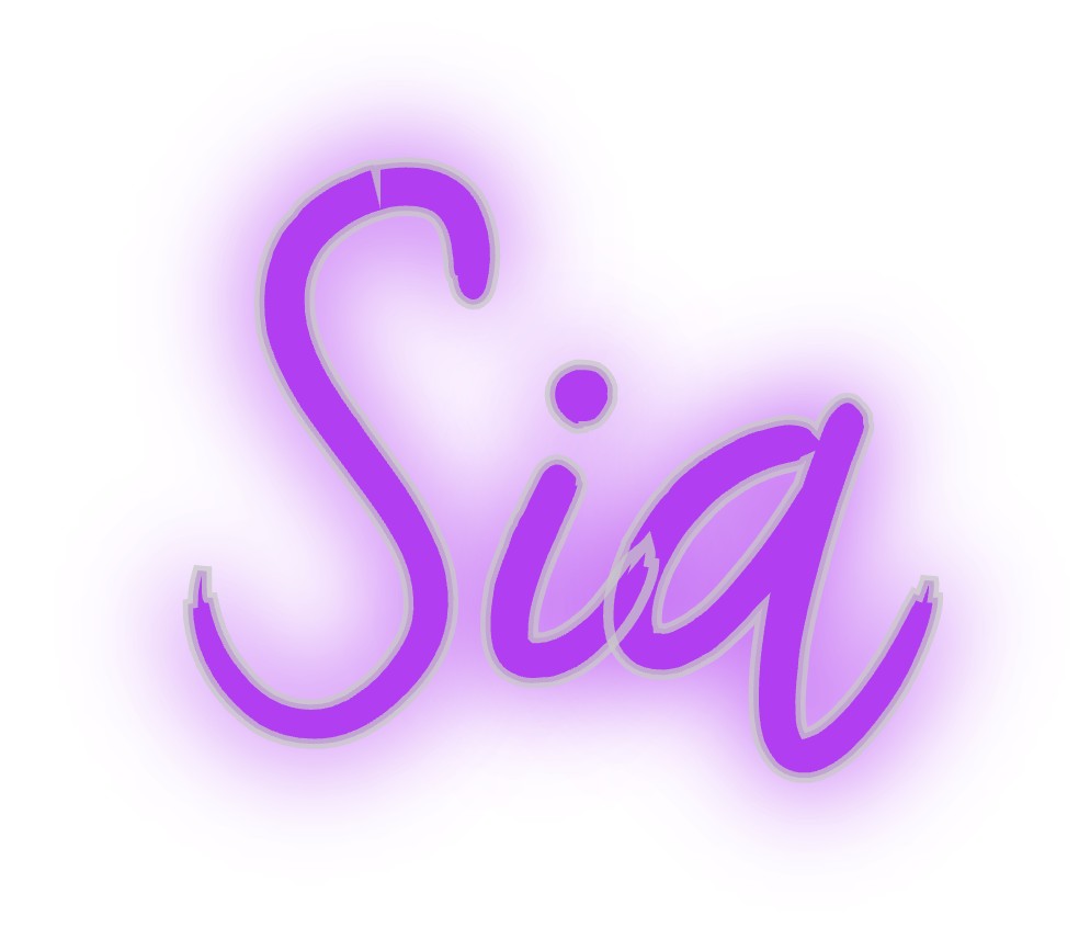 Benutzerdefiniertes Neon: Sia