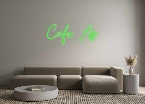 Benutzerdefiniertes Neon: Cafe As