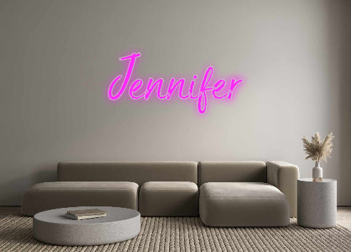 Benutzerdefiniertes Neon: Jennifer