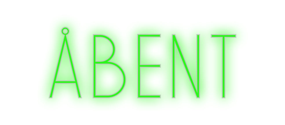 Benutzerdefiniertes Neon: ÅBENT