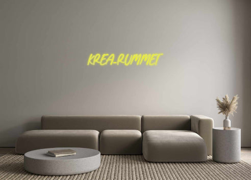 Benutzerdefiniertes Neon: KREA-RUMMET