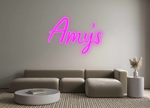 Benutzerdefiniertes Neon: Amy's