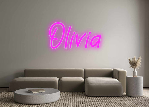 Benutzerdefiniertes Neon: Olivia