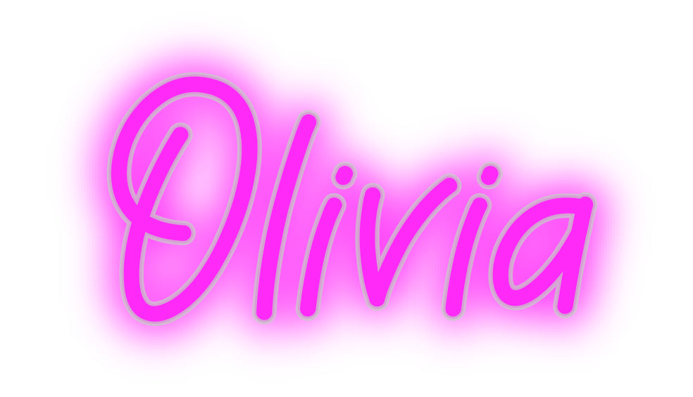 Benutzerdefiniertes Neon: Olivia