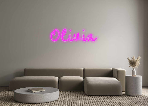 Benutzerdefiniertes Neon: Olivia