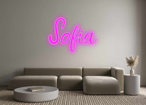 Benutzerdefiniertes Neon: Sofia