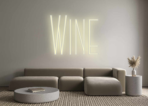 Benutzerdefiniertes Neon: Wein