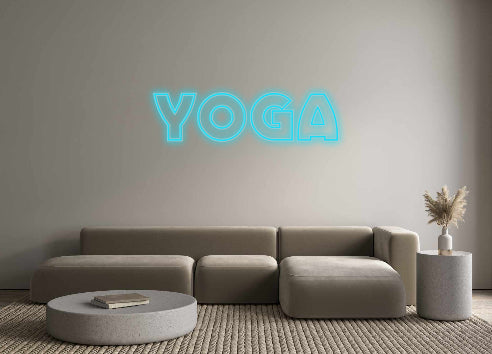 Benutzerdefiniertes Neon: YOGA