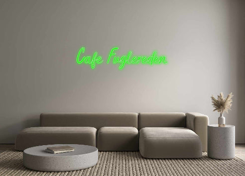 Benutzerdefiniertes Neon: Cafe Fuglereden