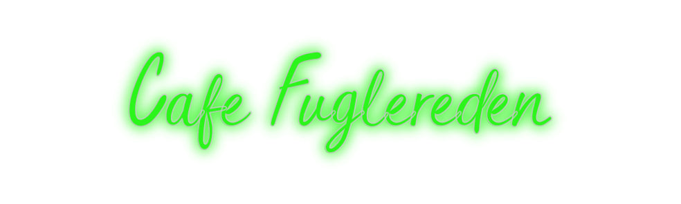 Benutzerdefiniertes Neon: Cafe Fuglereden