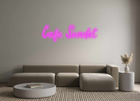 Benutzerdefiniertes Neon: Cafe Sundet