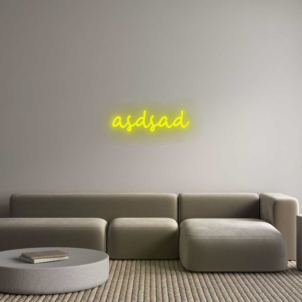 Benutzerdefiniertes Neon: asdsad